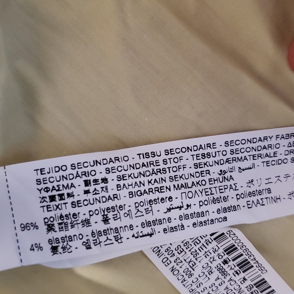 Zara Combination Poplin Dress Yellow size S - Picture 11 of 11